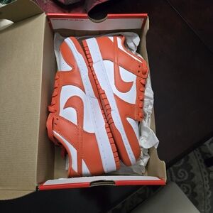 Nike Dunk Low in Orange and White